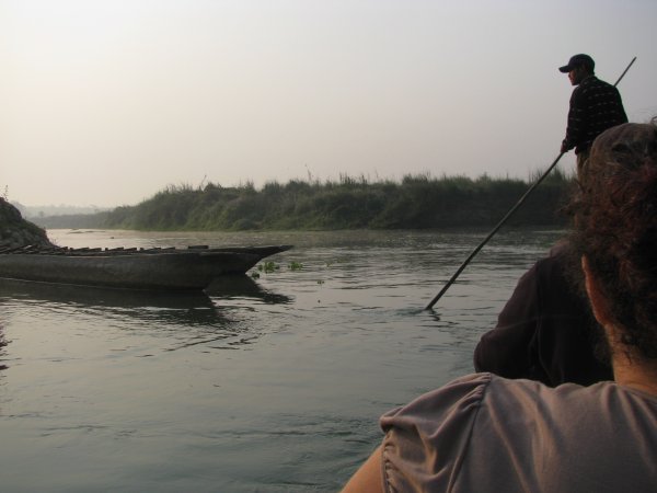 Canoe on the Rapti, Chitwan