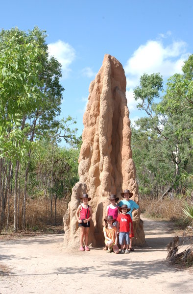 5 kids and a termite mound