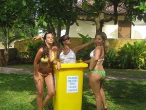 Brazilian girls at hostel