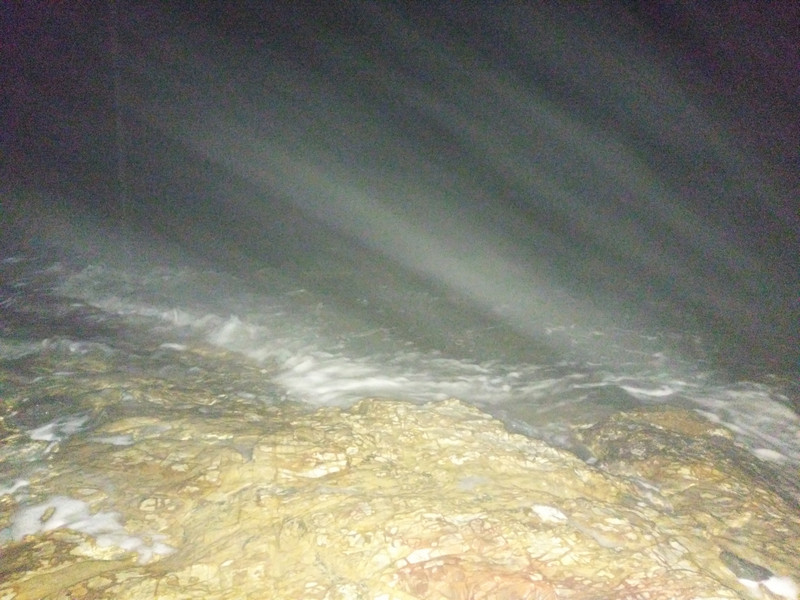 Fletcher Bay Strand bei Nacht