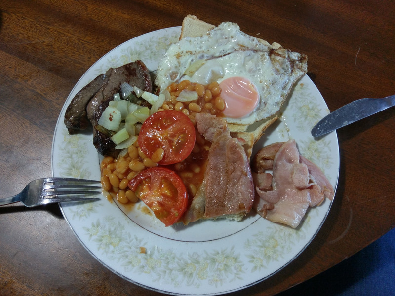Ein echtes Kiwi Fühstück made bei John Budge - a very good friend of mine.