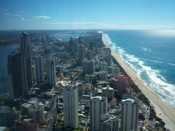 View North up The Gold Coast