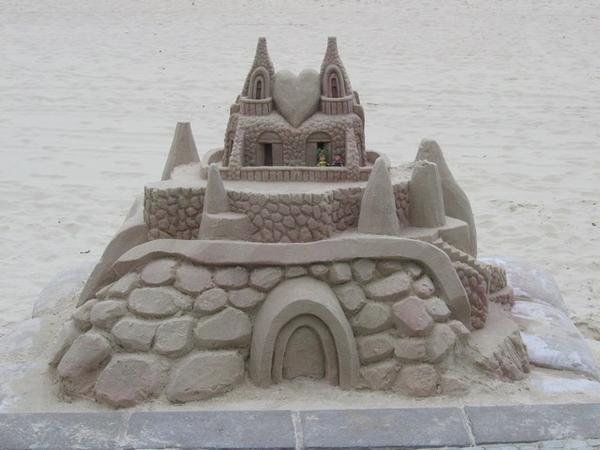 cool sand castle