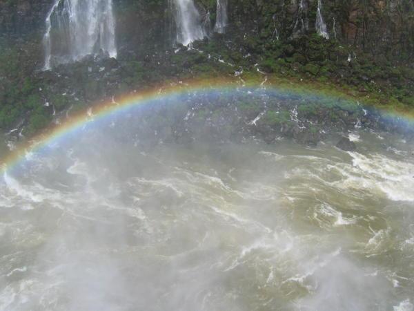 rainbow cast by the falls devils throat