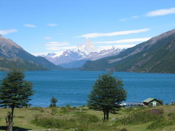 fitzroy and lago del desierto from argentinean army camp