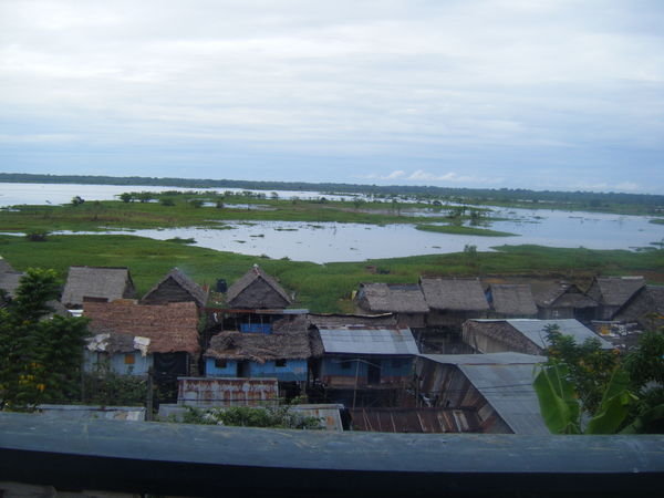 First glimpse of the Amazon at the edge of Iquitos