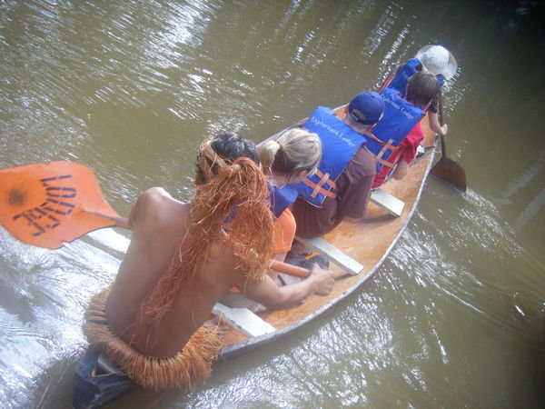 a ride in a dugout canoe
