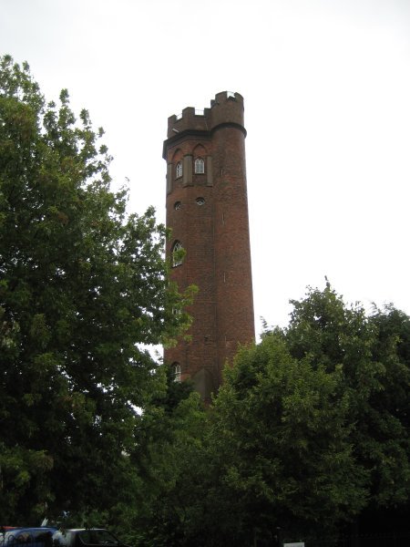 one of the two towers 