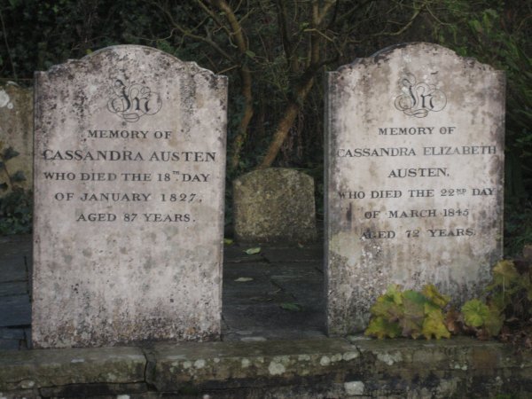 Mrs. Austen and Cassandra's grave