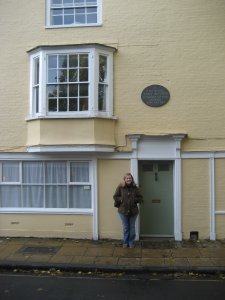 Me at the house where Jane spent her last days