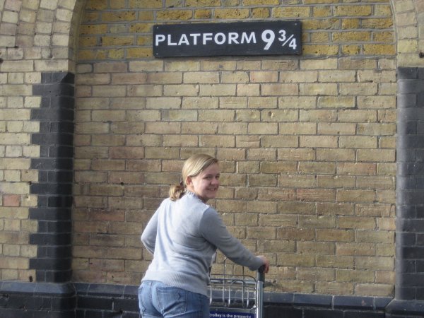 Me at Kings Cross on our Way up to Scotland