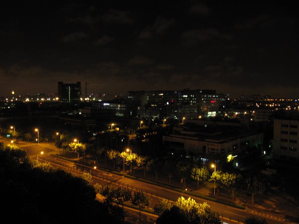 view from my window at night