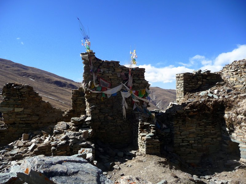 Monastery Ruin in the Tibetan Hills