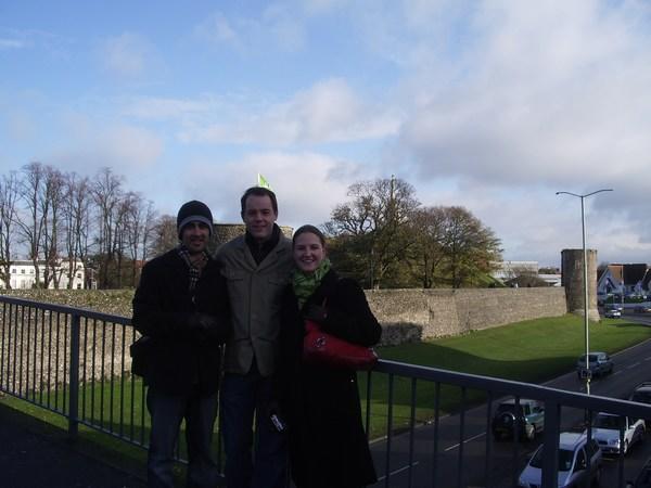 Wes in Canterbury with Ben and Caroline