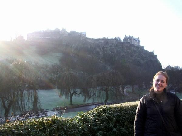 Edinburgh Castle (in the background)