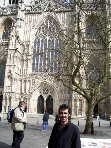 Wes in front of York Minster
