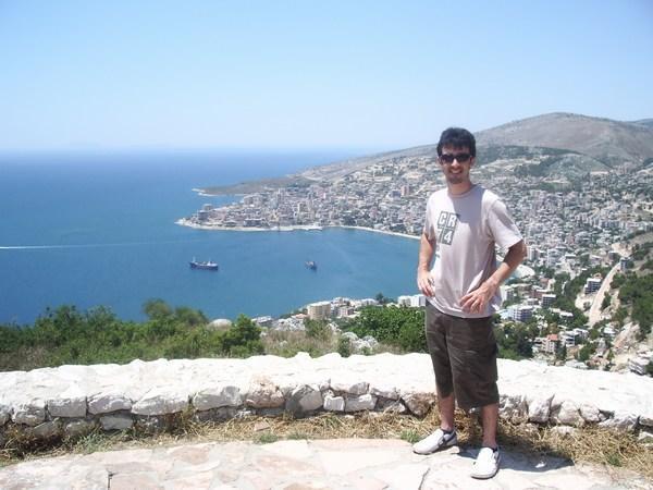 Views from the converted castle looking over Sarande 