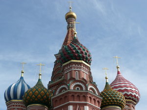 The domes of St Basils in the sun!