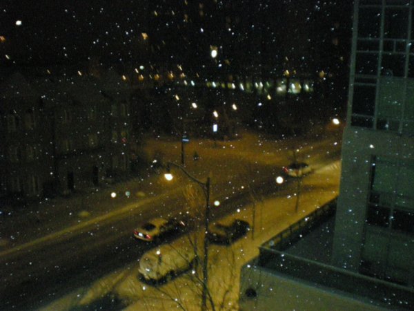 Snow from apartment