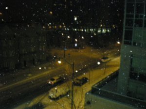 Snow from apartment