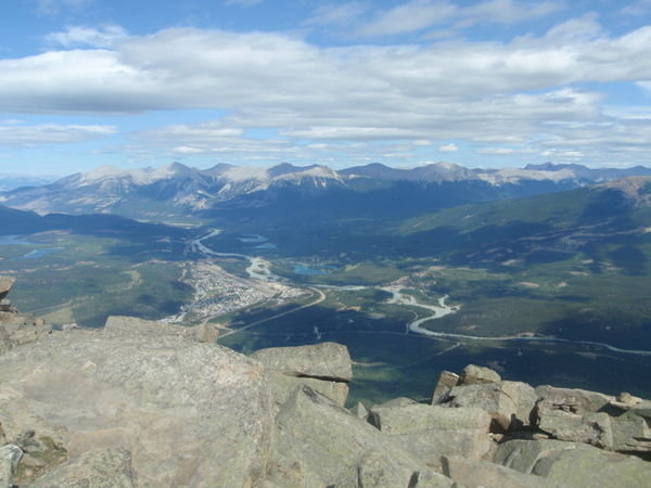 view from near the top of Whistler