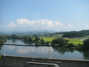 River and farms