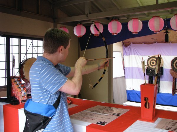 Me playing archery