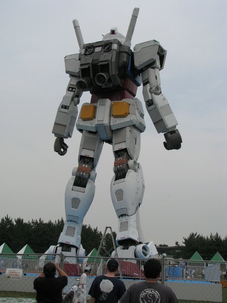 Gundam Statue - back view