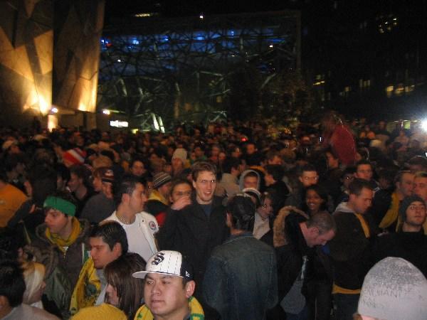 Federation Sq. world cup fever