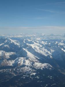 The Alps from the plane