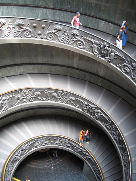 Staircase at the Vatican Museum