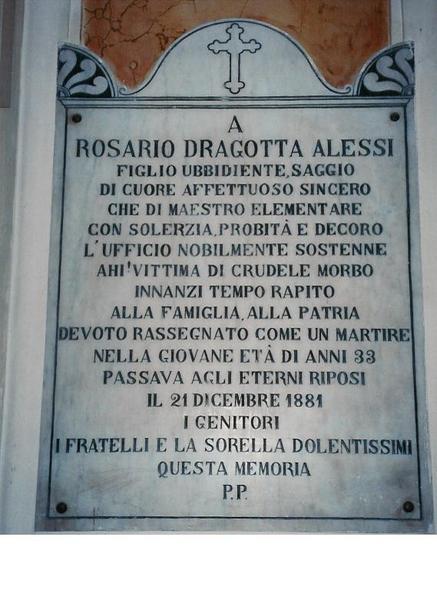 Plaque in the church 1