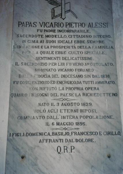 Plaque in the church 2