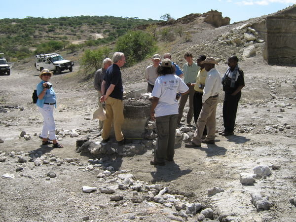 Site where Mary Leakey found the skull of Australopithecus Bosei