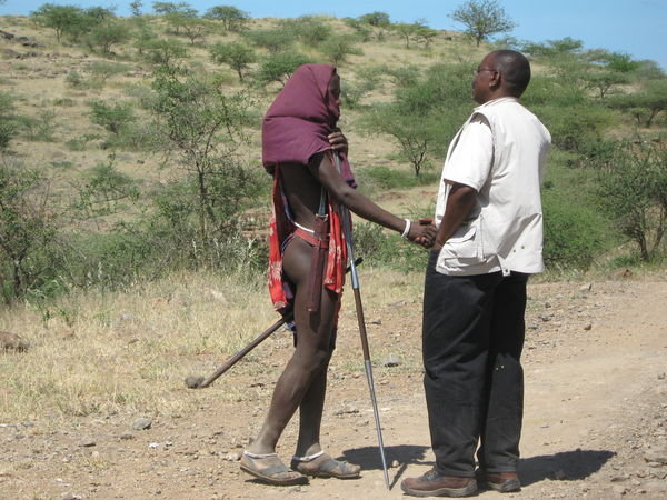 Maasai Man with Majura