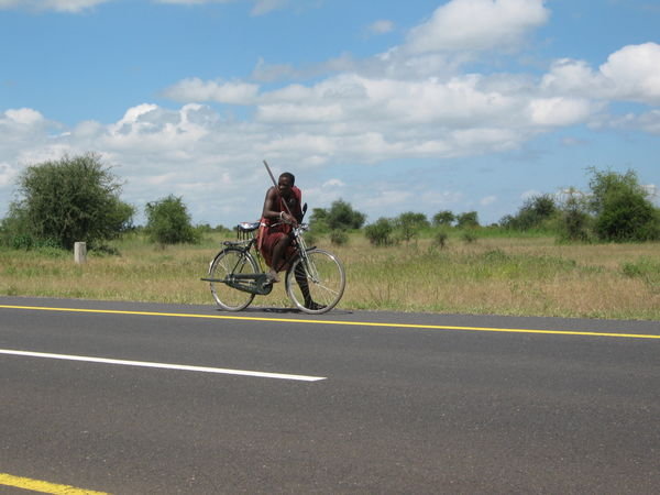 Maasai on Bicycle