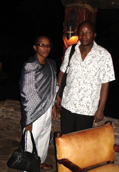 Sheiba and Mashaka on last night in Serengeti