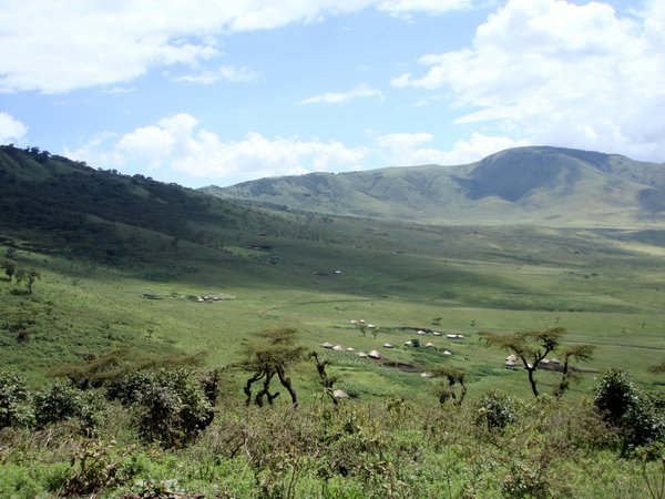 Bomas at Ngorongoro Crater
