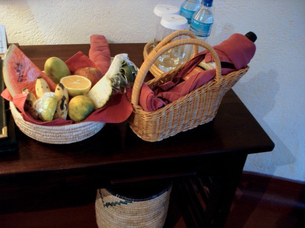 Fruit Basket and Wine 