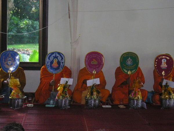 5 Chanting Buddhist Monks