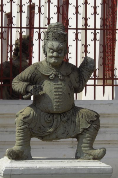 "Guard" in front of Wat Arun.
