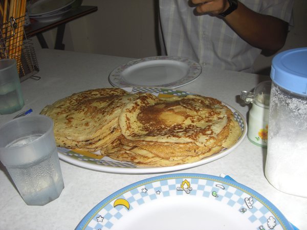 The crepes I had made.