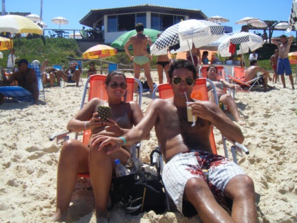 Boozin on the beach