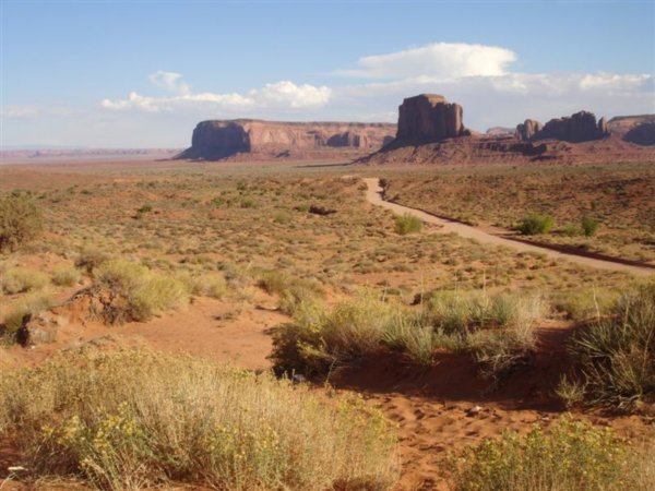 Dirt Road Deeper  into Monument Valley