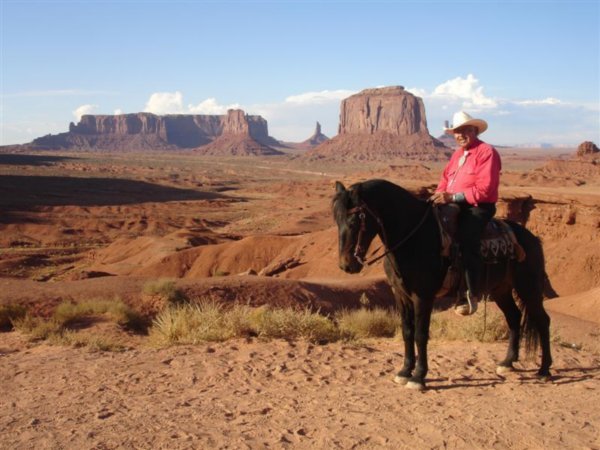 Navajo Man on Mustang