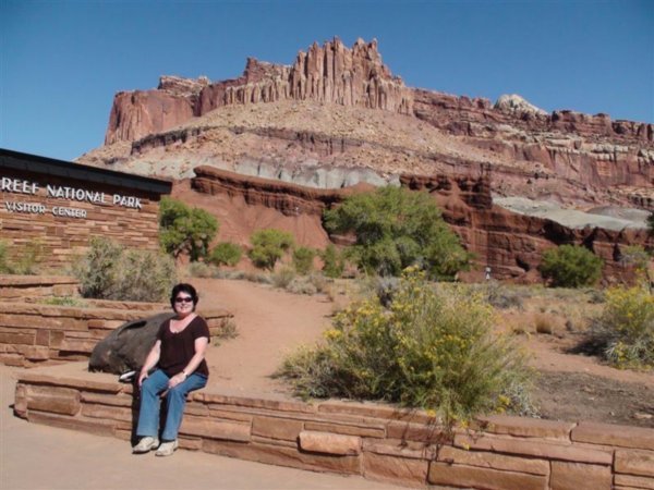 Kayla at Capitol Reef Visitor Centre