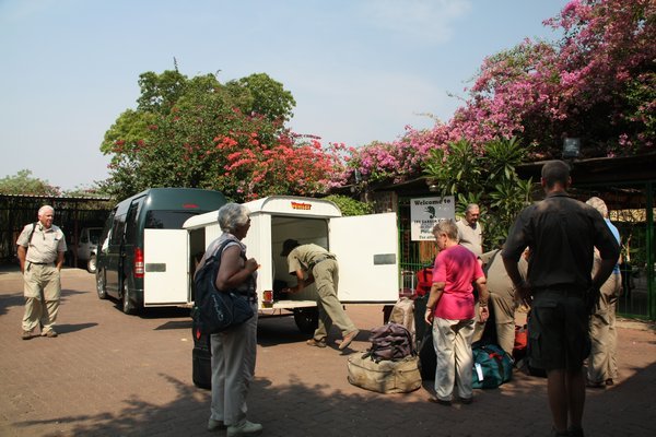 Packing up to Leave Garden Lodge