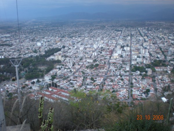 Salta from the cablecar
