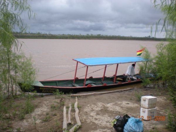 Our sturdy little river boat