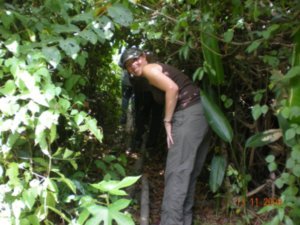 Jungle explorer Chrissie
